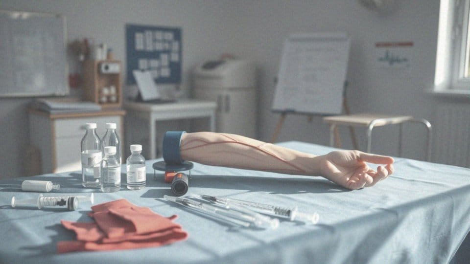Jakie szkolenia dotyczące iniekcji i pobierania krwi oferowane są opiekunom medycznym?