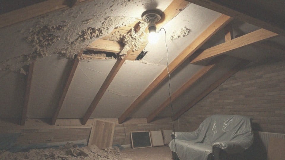 Jak przebiega proces usunięcia starych warstw na stropie?