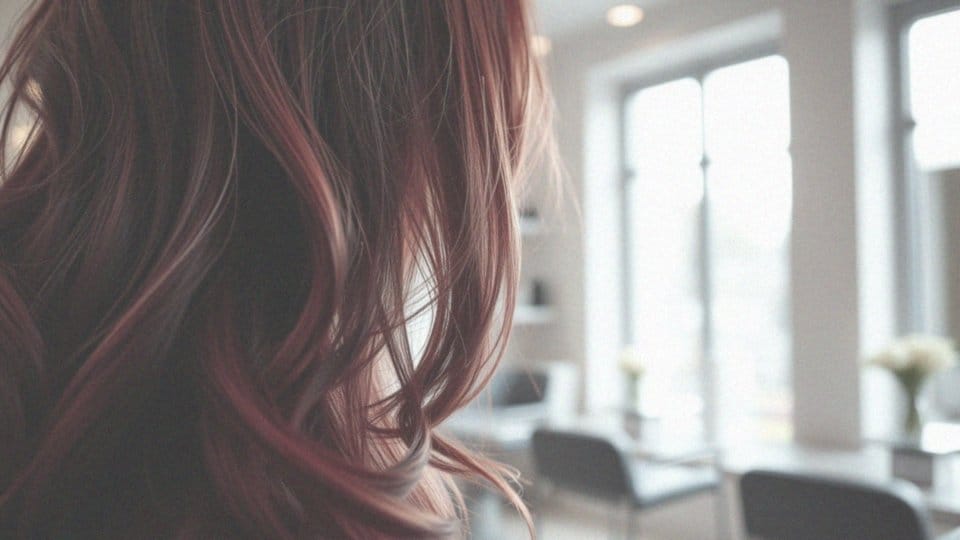 Jakie efekty można osiągnąć dzięki burgundowemu ombre?