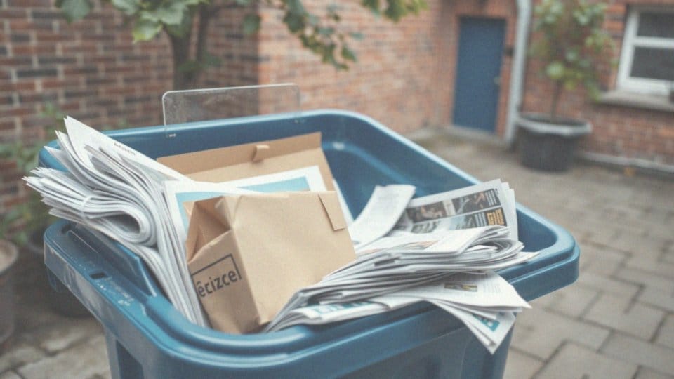Jakie inne rodzaje papieru można wyrzucać do niebieskiego pojemnika?