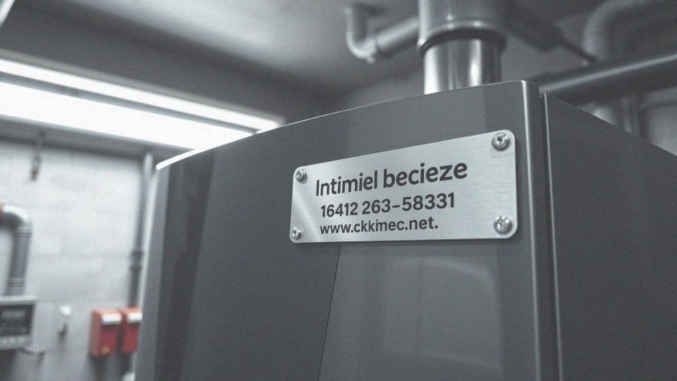 Jakie dane producenta znajdują się na tabliczce znamionowej?