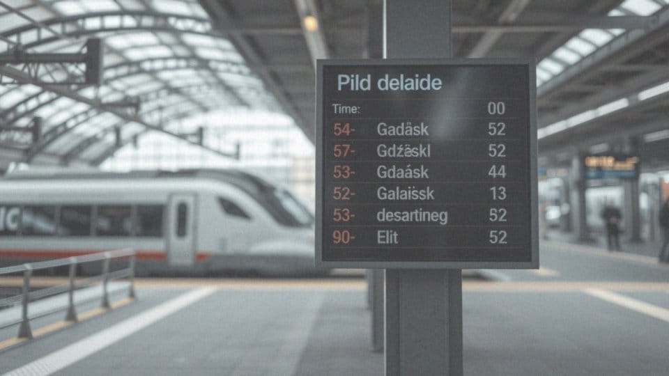 Jakie są godziny odjazdów pociągów do Gdańska?