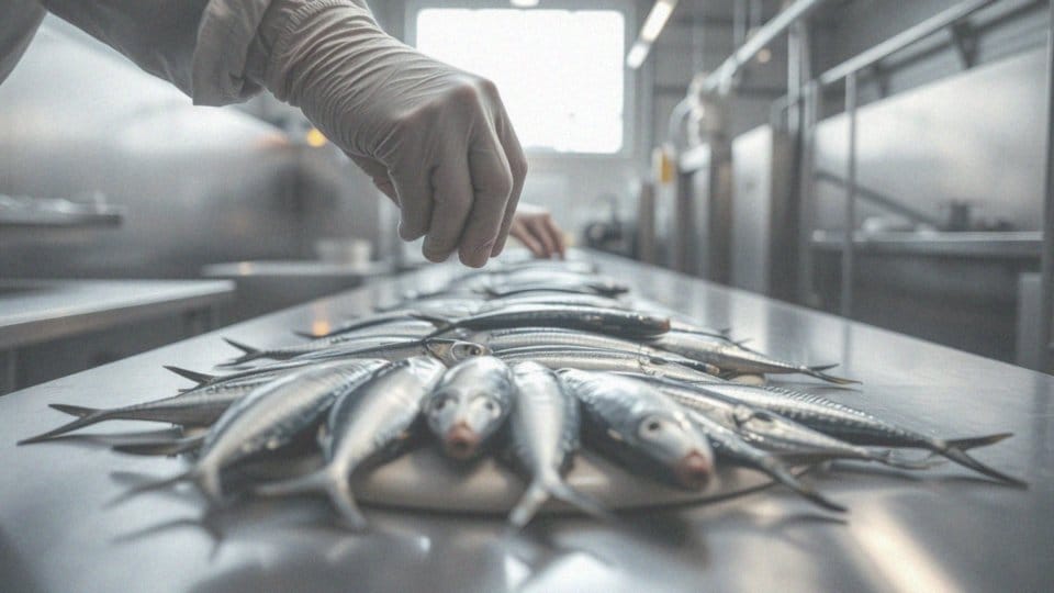 Jak sardynki są selekcjonowane przed pakowaniem?