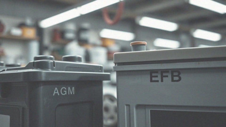 Jakie są różnice między akumulatorami AGM a EFB?